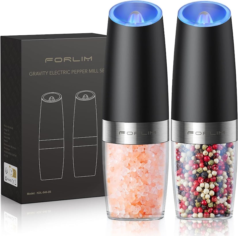 FORLIM Gravity Electric Salt and Pepper Grinder Set