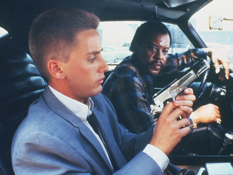 Emilio estevez as Otto and Sy Richardson as Lite in 'Repo Man.'