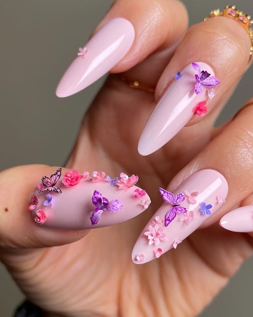 butterfly nail art