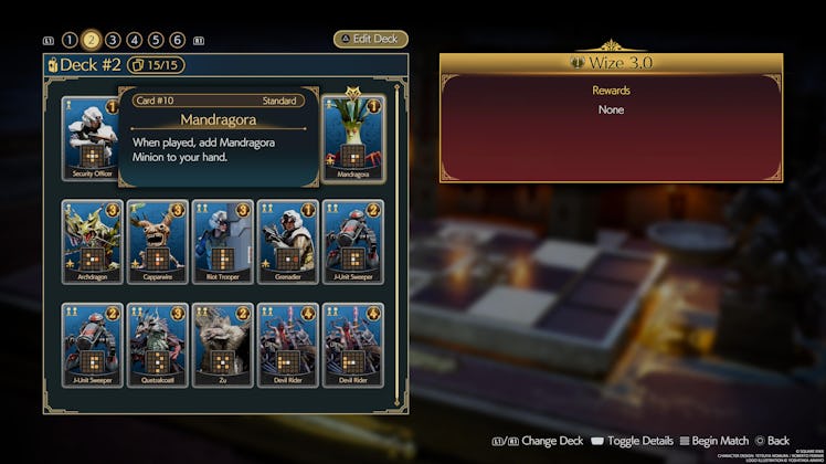 Queen's Blood card screenshot Mandragora
