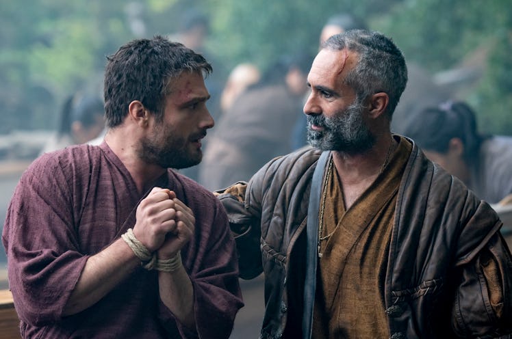 Cosmo Jarvis and Néstor Carbonell in 'Shogun' Episode 1