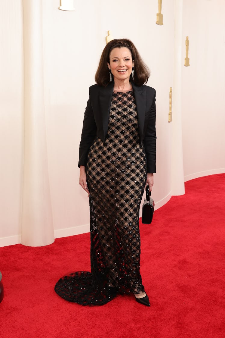 Fran Drescher attends the 96th Annual Academy Awards on March 10, 2024 in Hollywood, California. (Ph...
