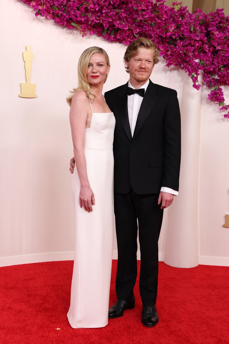 Kirsten Dunst and Jesse Plemons attend the 96th Annual Academy Awards on March 10, 2024 in Hollywood...