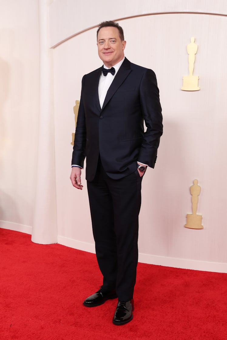 Brendan Fraser attends the 96th Annual Academy Awards on March 10, 2024 in Hollywood, California. (P...