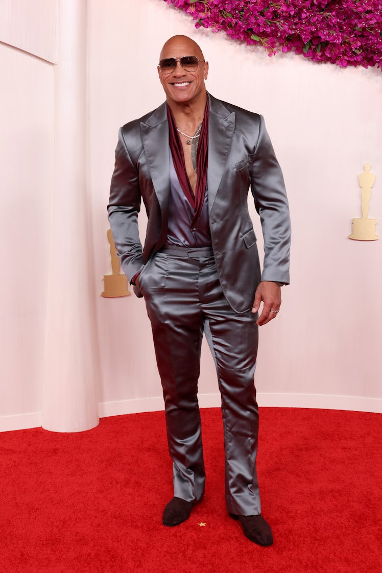 Dwayne Johnson attends the 96th Annual Academy Awards on March 10, 2024 in Hollywood, California. (P...