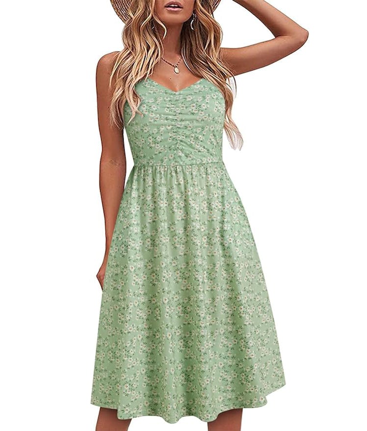 YATHON Sleeveless A-Line Dress