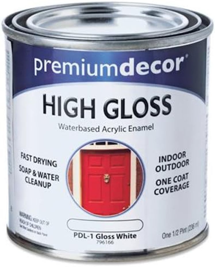 True Value 1/2-Pint White Gloss Enamel