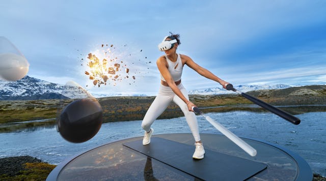 The Supernatural Fitness app utilizes VR technology.