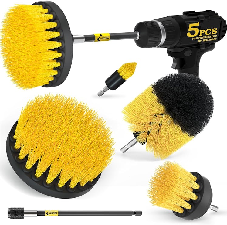 Holikme Drill Brush Power Scrubber Attachment Set (5-Pack)