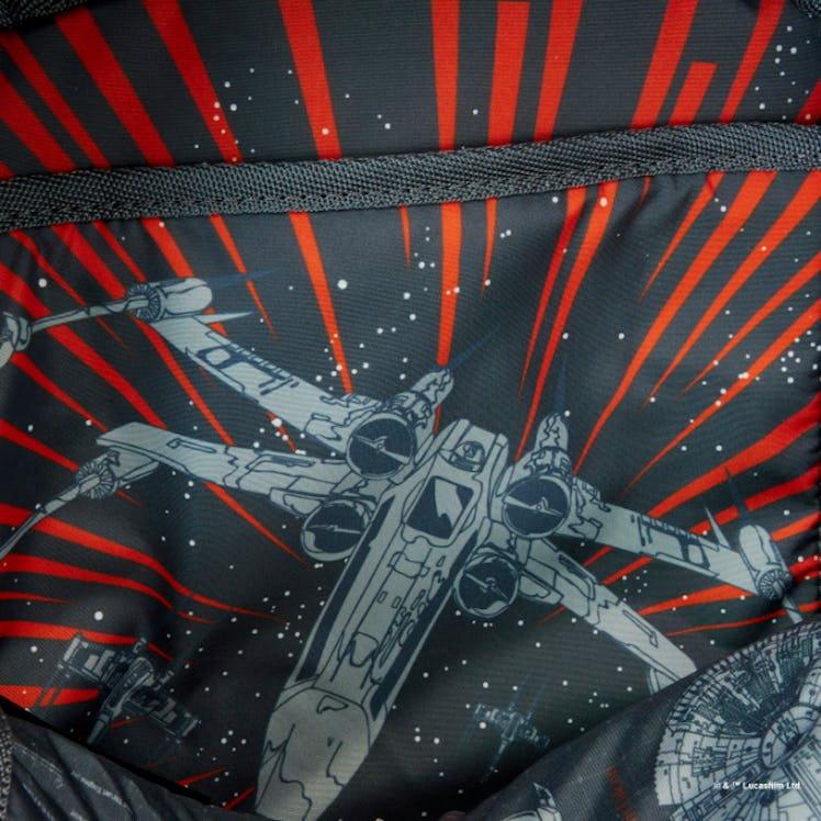 The interior of Loungefly's new Star Wars line of bags and accessories.