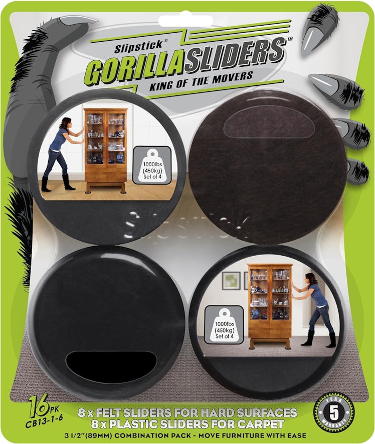 Slipstick GorillaSliders Premium Furniture Sliders (16 Pieces) 