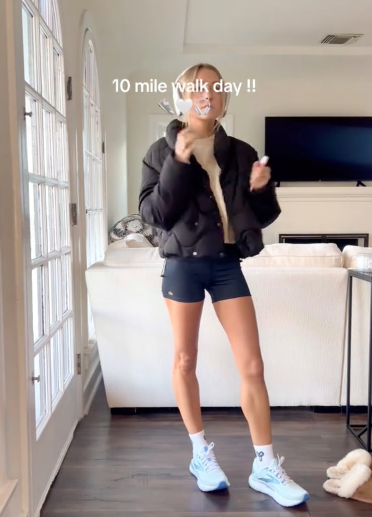 Long distance walking trend on TikTok.