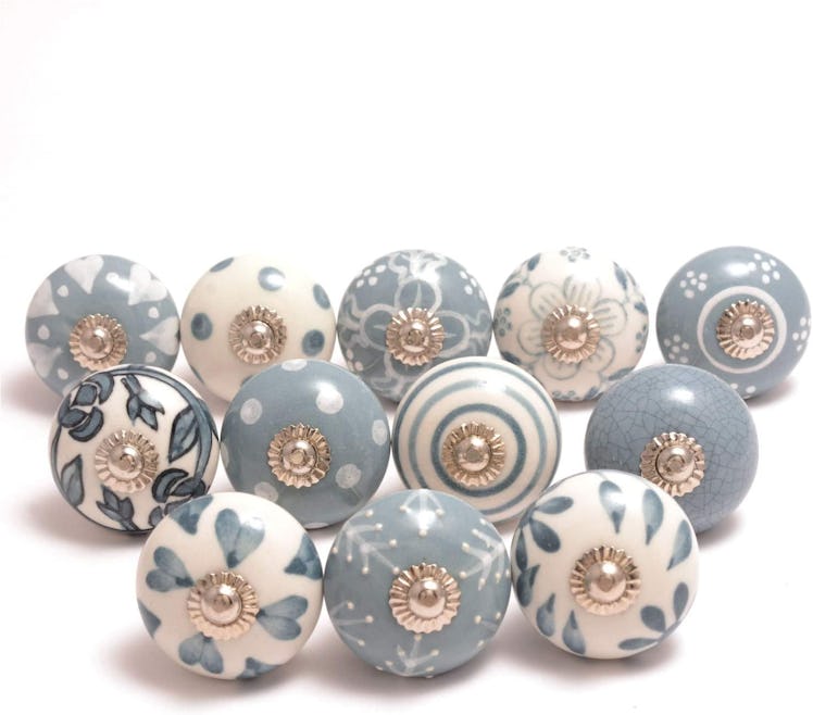 Eleet Assorted Ceramic Cabinet Knobs (Set Of 12)