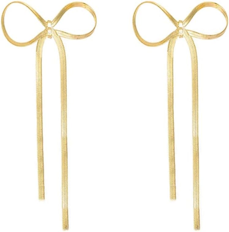 LOKLIFFAI  Bow Drop Dangle Earrings