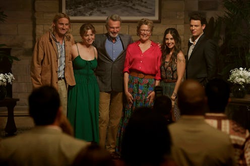 Conor Merrigan-Turner as Logan, Essie Randles as Brooke, Sam Neill as Stan, Annette Bening as Joy, A...