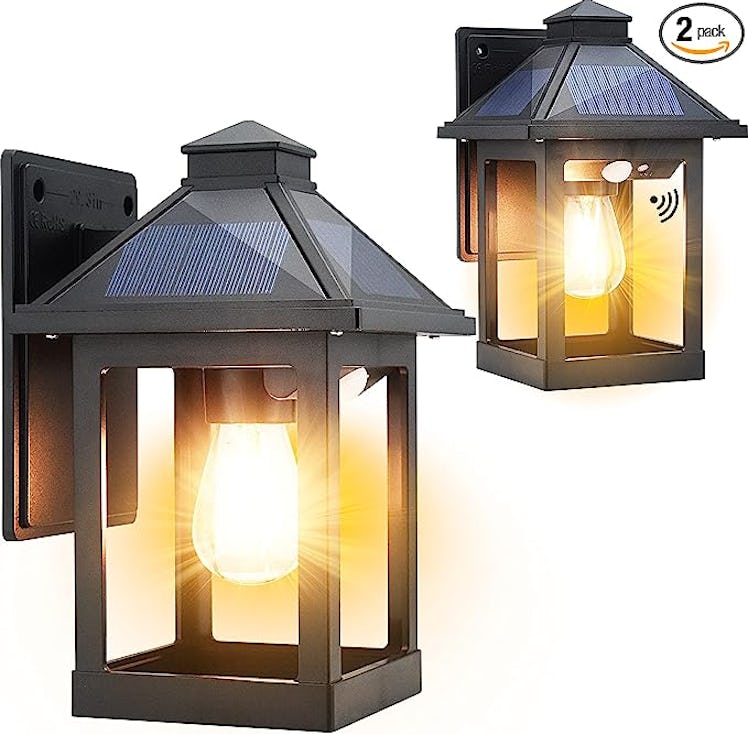 CYHKEE Motion Sensor Solar Sconce Lights