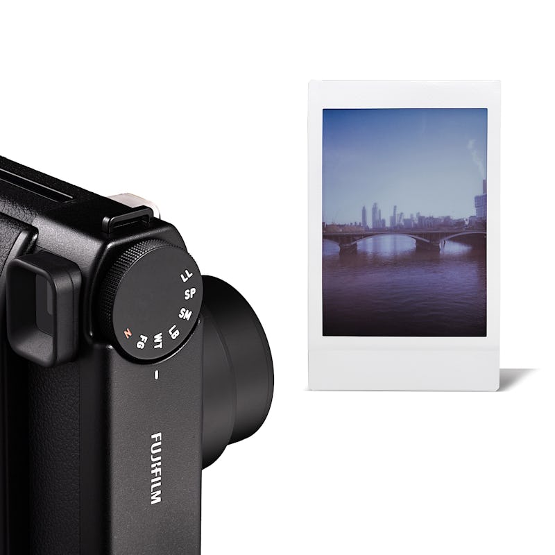 The warm tone color effect applied to an Instax Mini instant printed photo shot with the Fujifilm In...