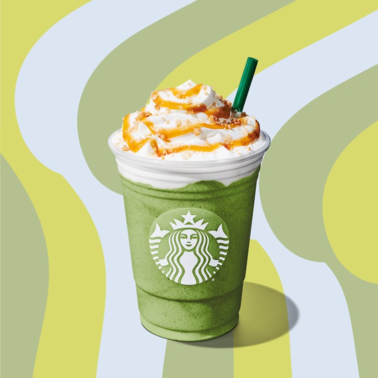 Starbucks has a limited-time matcha creme Frappuccino for St. Patrick's Day. 