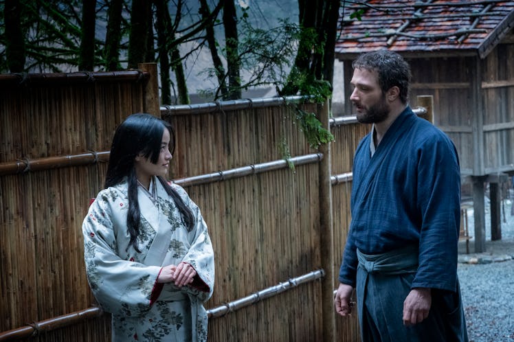 Anna Sawai and Cosmo Jarvis in 'Shogun' Episode 4
