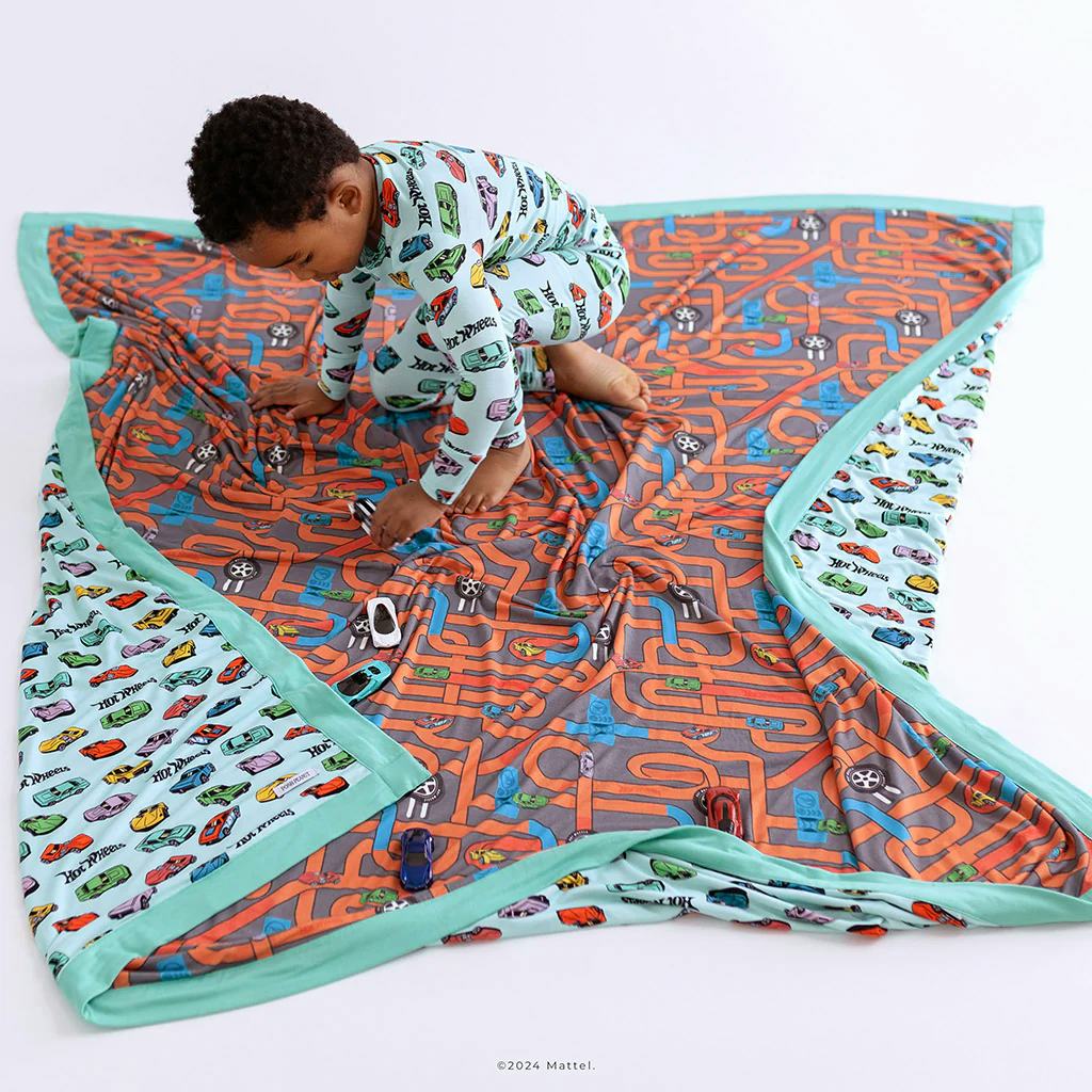 Posh Peanut's New Hot Wheels Prints Will Delight Race CarLoving Kids