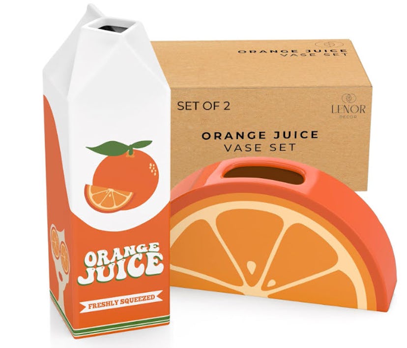 Lenor Decor Orange Juice Vase (2-Pack)