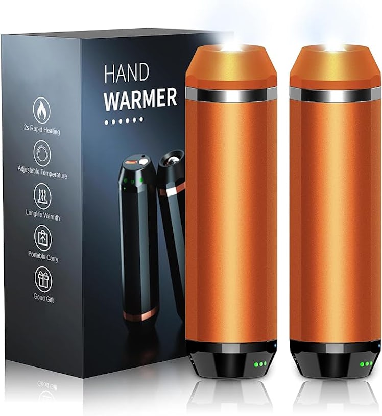 Veeool Magnetic Hand Warmers With Flashlight (2-Pack)