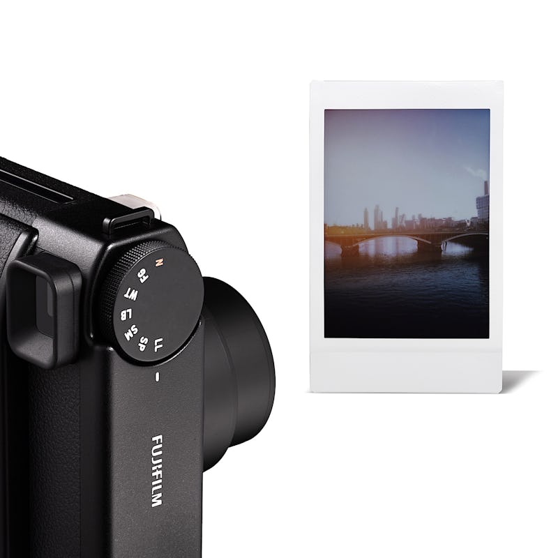 The light leak color effect applied to an Instax Mini instant printed photo shot with the Fujifilm I...