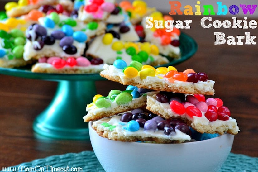 rainbow sugar cookie bark