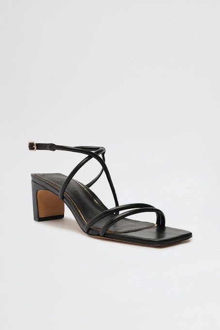 Schutz Aimee Leather Strappy Heeled Sandal