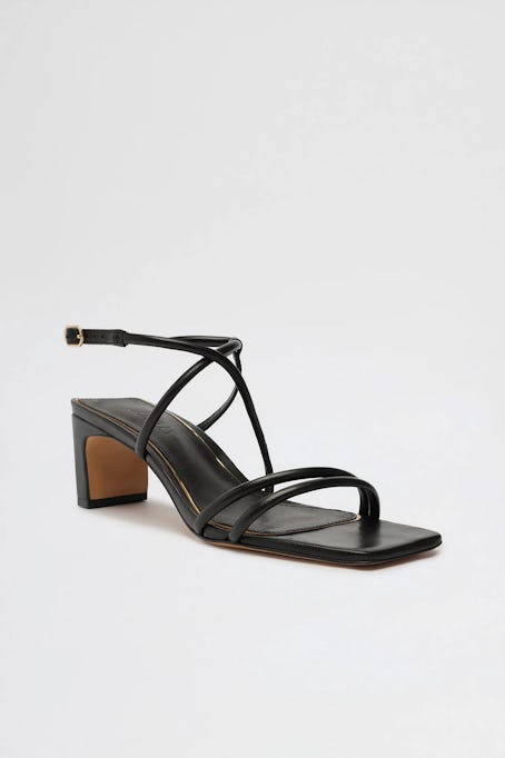 Schutz Aimee Leather Strappy Heeled Sandal