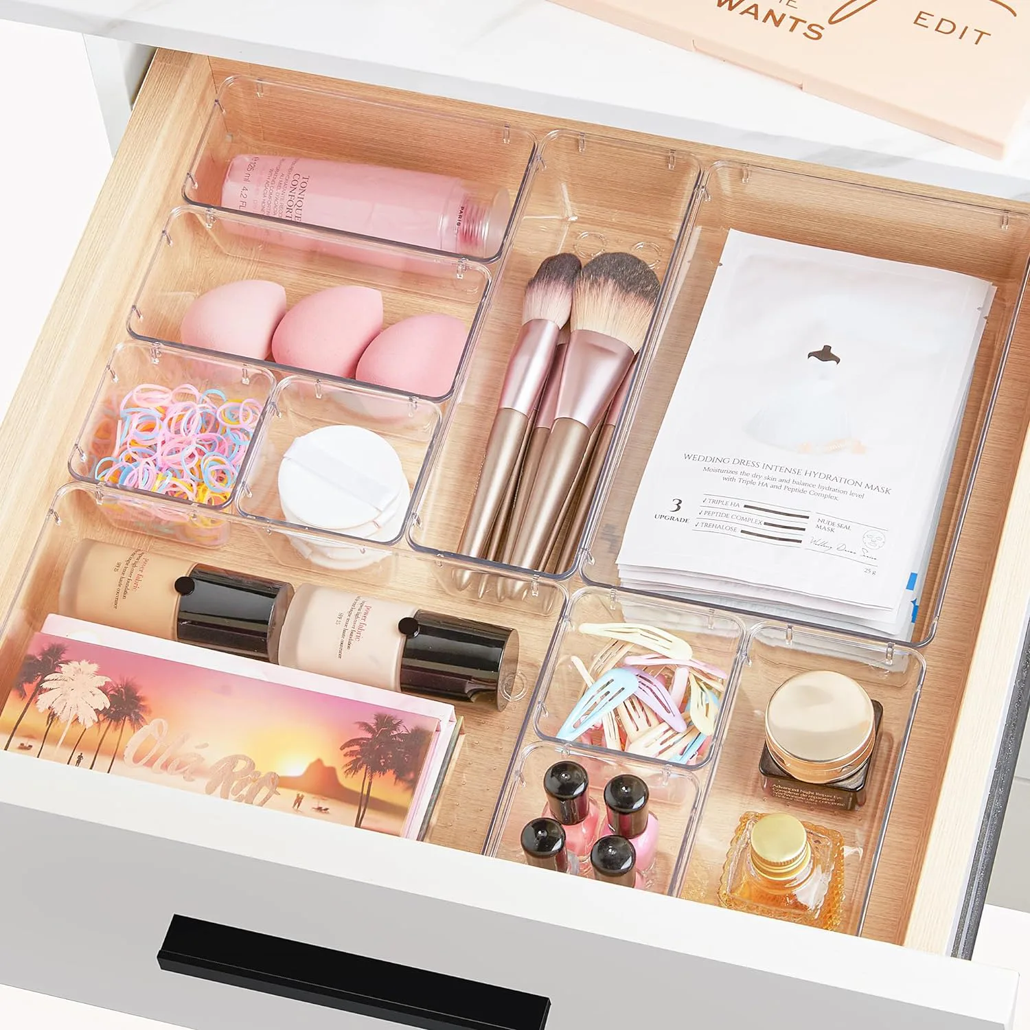  Vtopmart Clear Plastic Drawer Organizers (25-Piece Set)