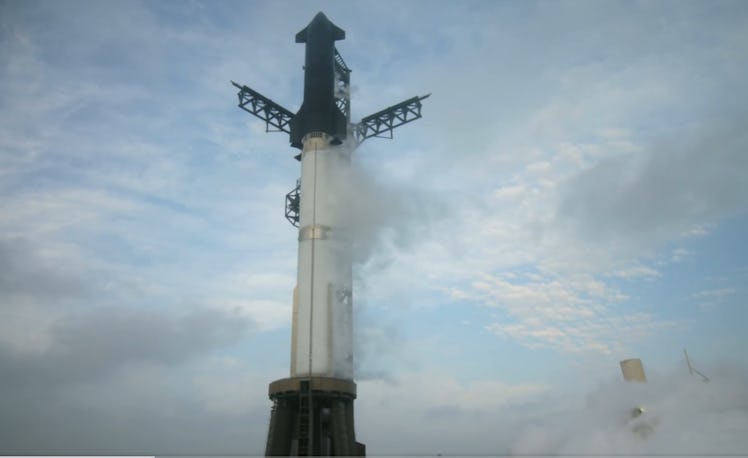 photo of a rocket on a launch pad
