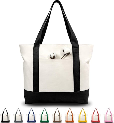 A canvas tote bag on Amazon. 