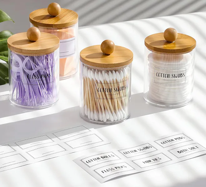 VITEVER Apothecary Jars (4-Pack)