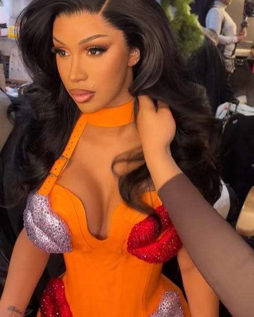 Cardi B monroe piercing and lip liner