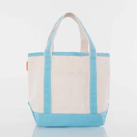 This canvas mini tote bag comes in different colors. 