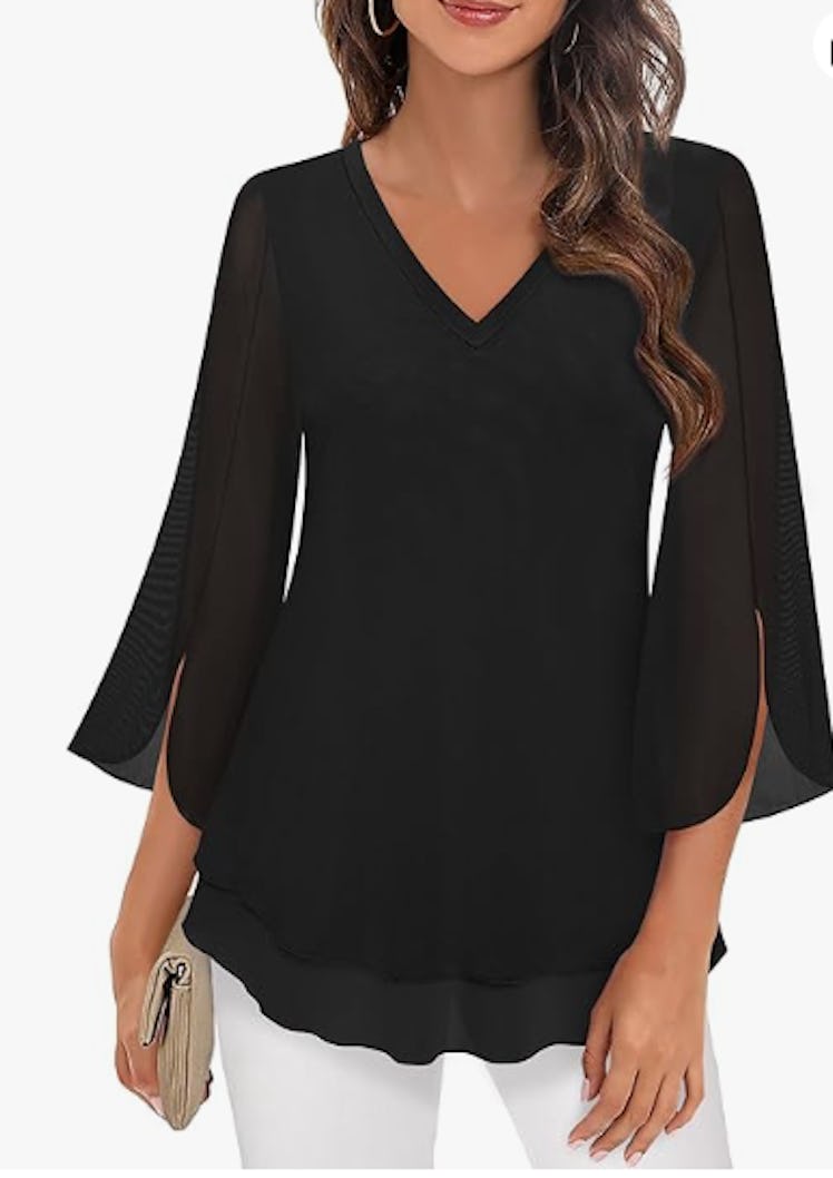 Timeson V-Neck Tunic Top