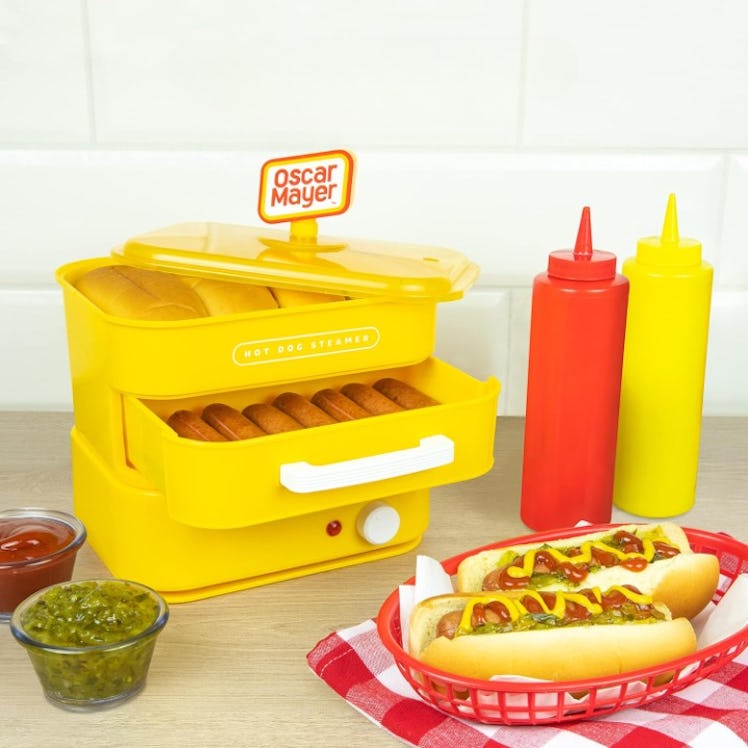 Nostalgia Oscar Mayer Hot Dog Steamer & Bun Warmer