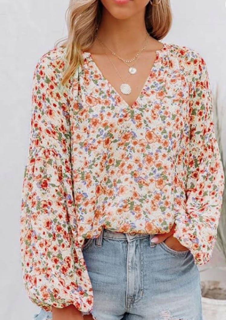 Dokotoo Floral Print Blouse 