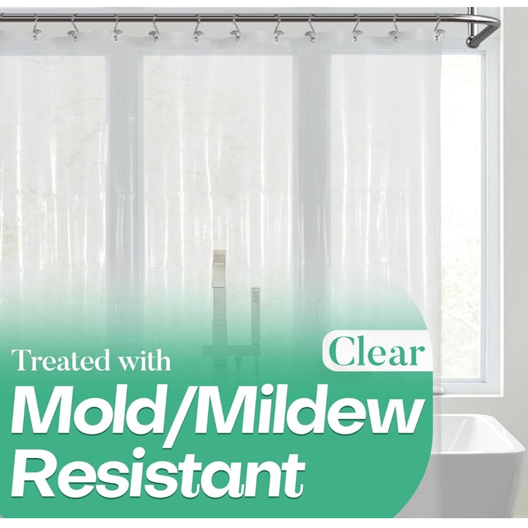 Mrs Awesome Clear Shower Curtain Liner