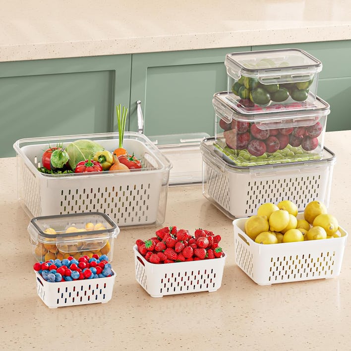 KEMETHY Fruit Storage Containers (5-Pack)