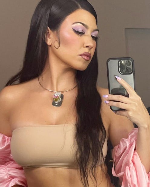 Kourtney Kardashian long hair