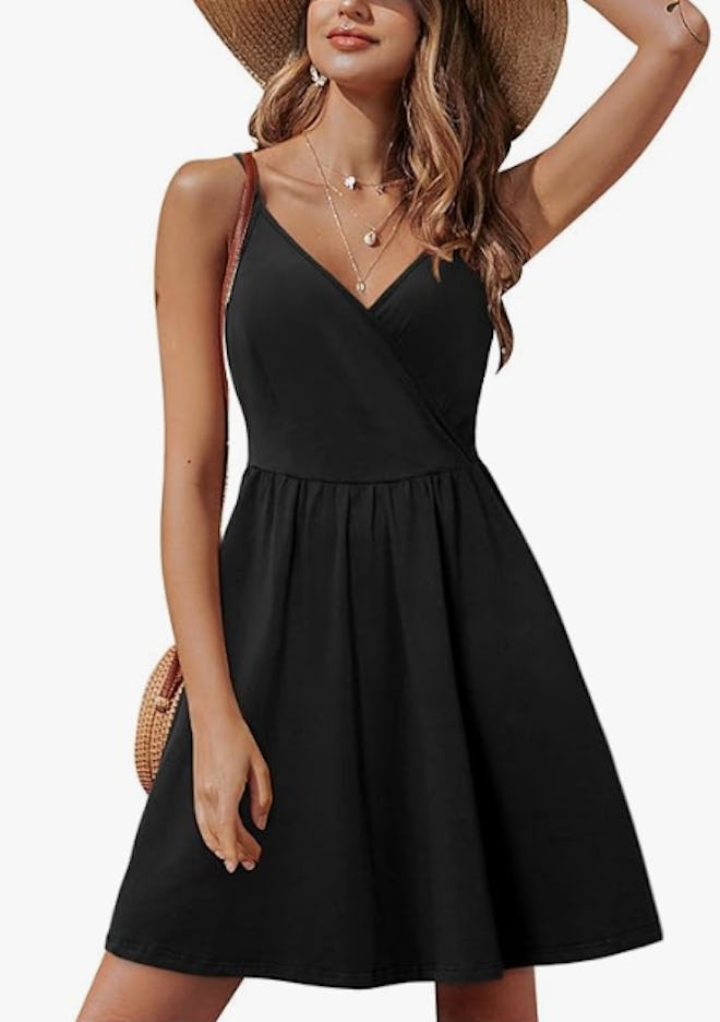 STYLEWORD Spaghetti Strap Swing Sundress 