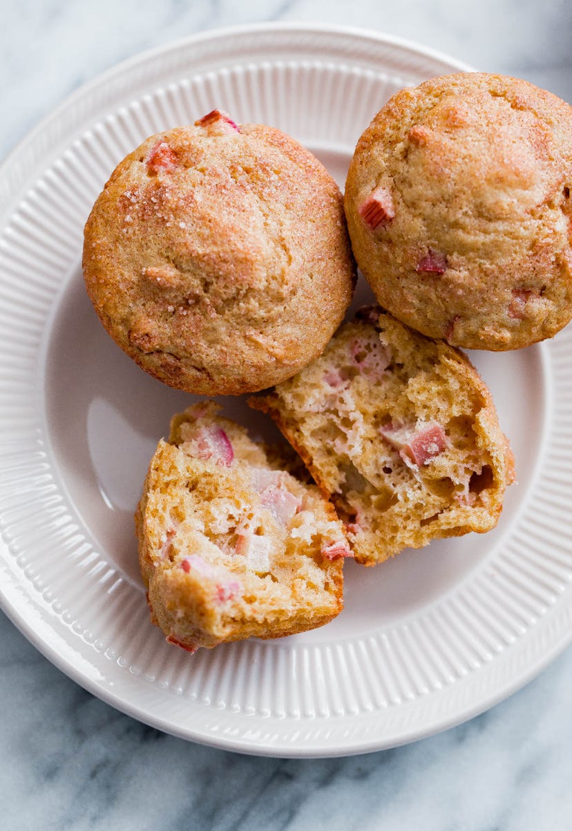 Make these rhubarb muffins for an easy Easter breakfast idea.