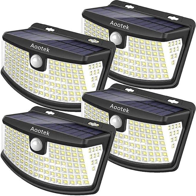 Aootek Solar Motion-Sensor Lights (4-Pack)