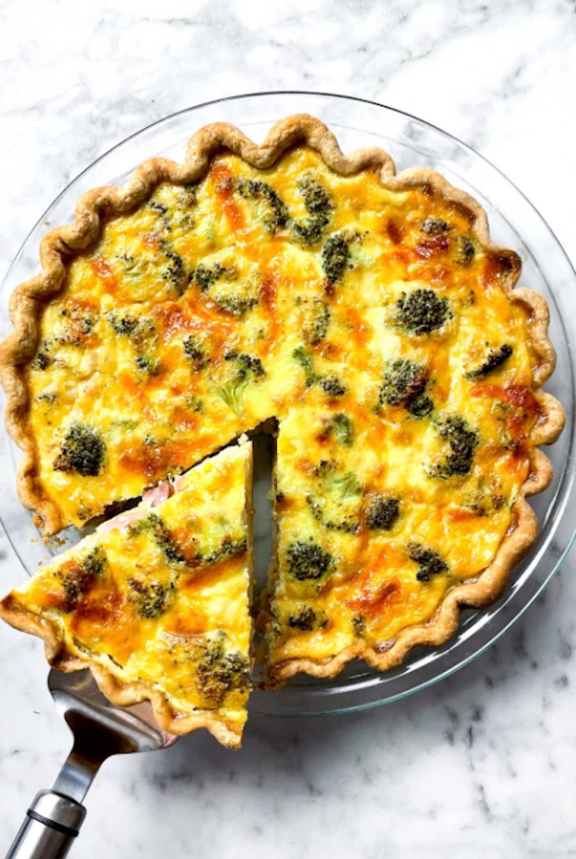Ham and broccoli quiche is one of the best Easter breakfast ideas.