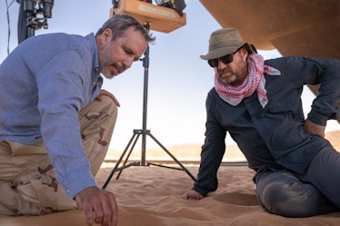 Denis Villeneuve on set of Dune Part Two
