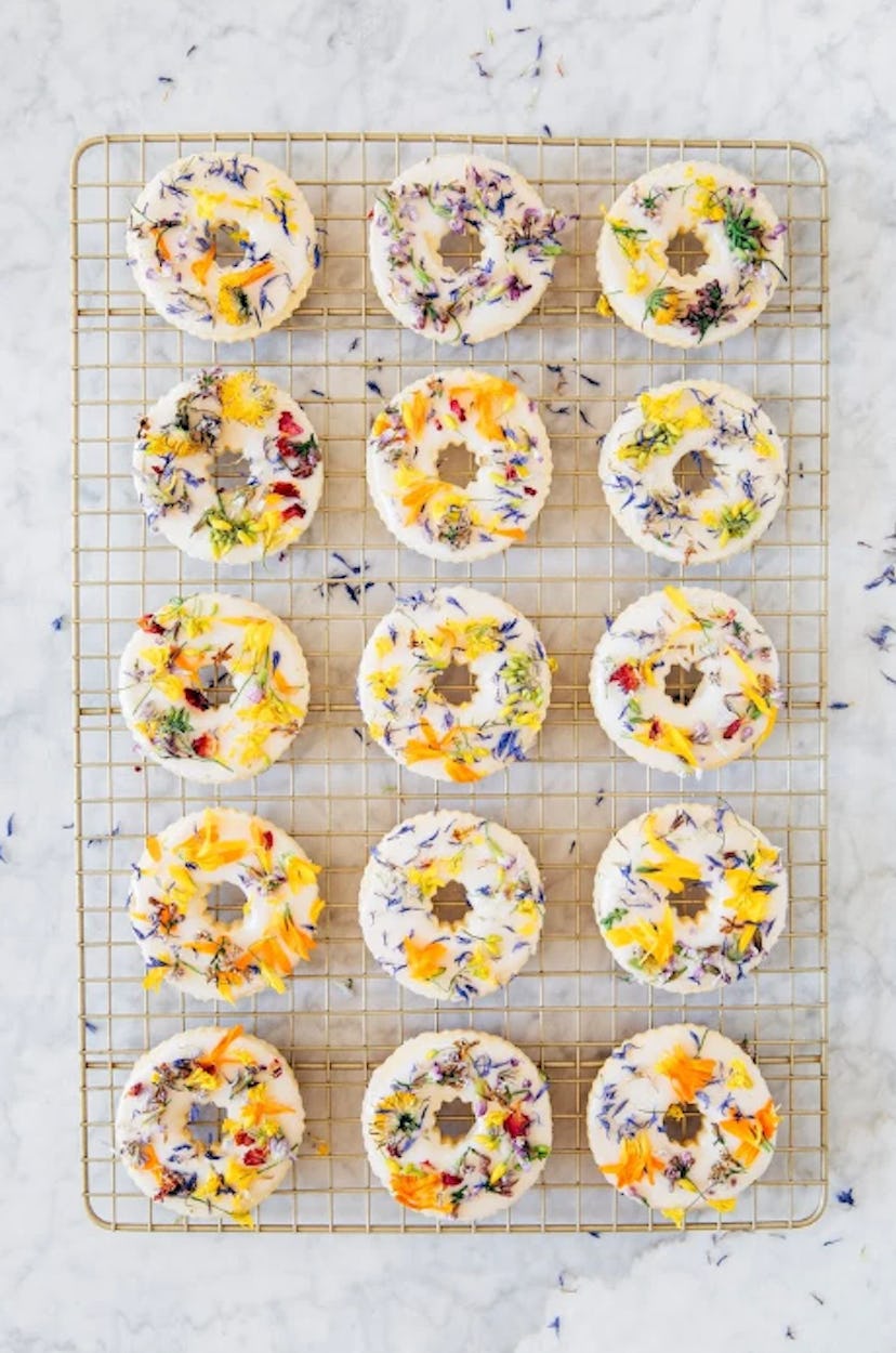 Spring flower sugar cookies are one of the prettiest make-ahead Easter desserts.