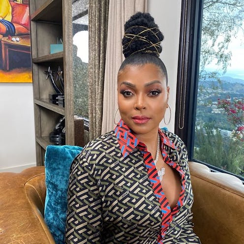 Taraji P Henson natural bun