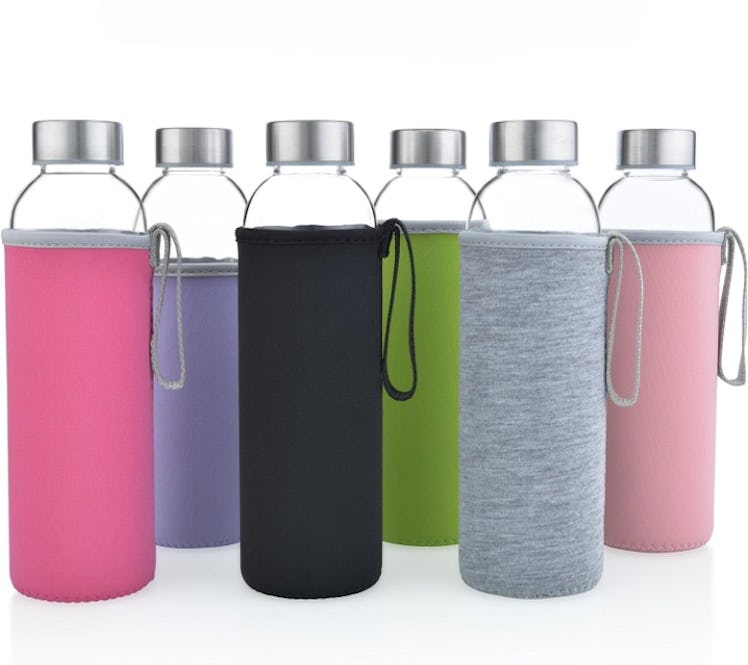 Otis Classic Neoprene Glass Water Bottle Sleeves (6-Pack)